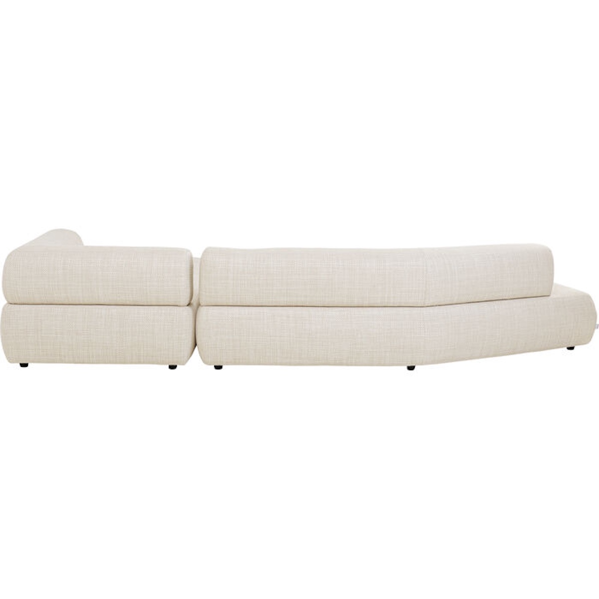 Canapé d'angle droite BOW Kare Design creme