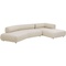 Canapé d'angle droite BOW Kare Design creme
