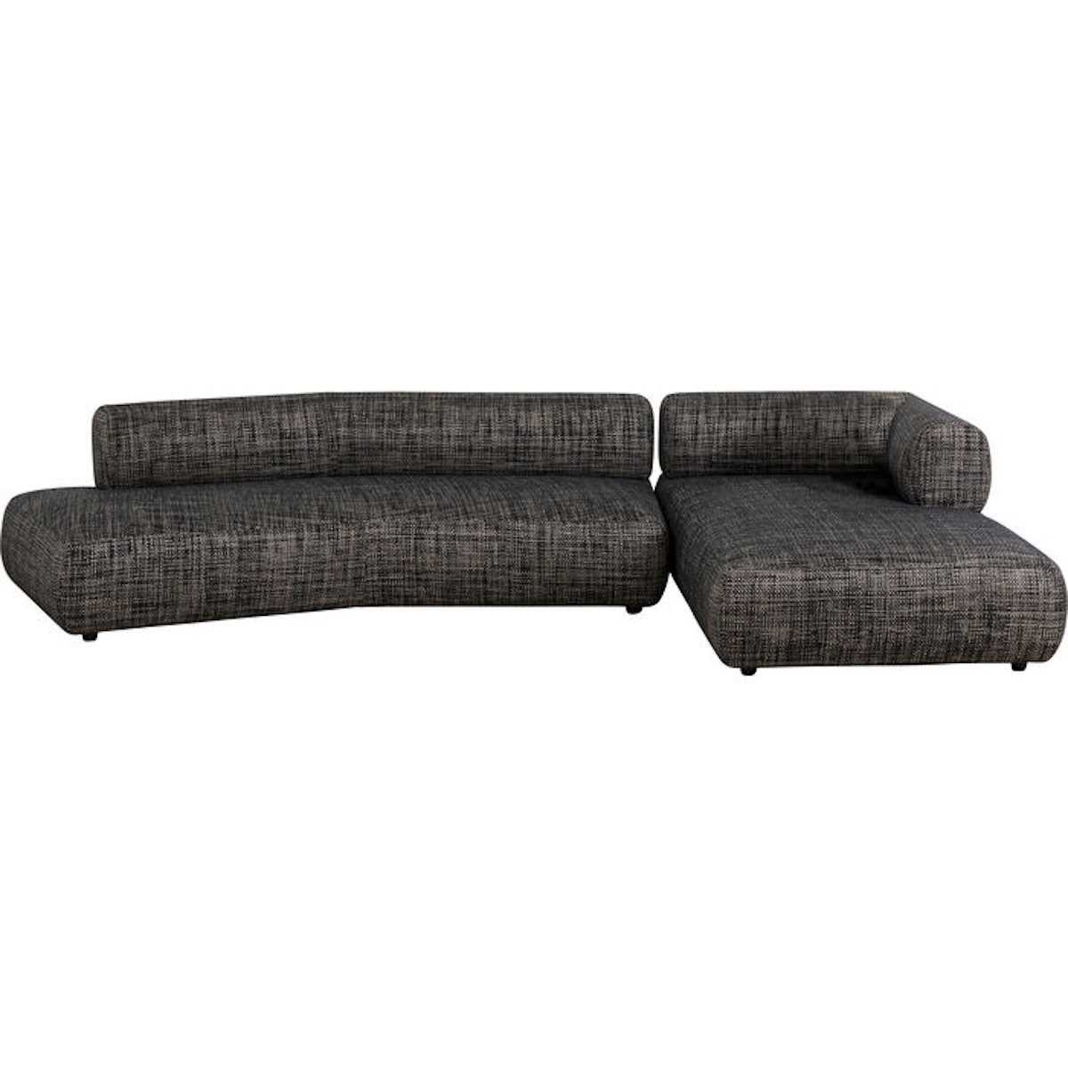 Canapé d'angle droite BOW Kare Design Gris