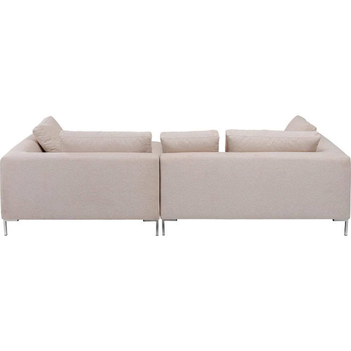 Canapé d'angle droite GIANNI Kare Design crème