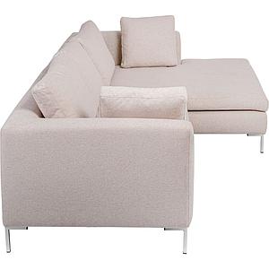 Canapé d'angle droite GIANNI Kare Design crème