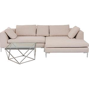 Canapé d'angle droite GIANNI Kare Design crème