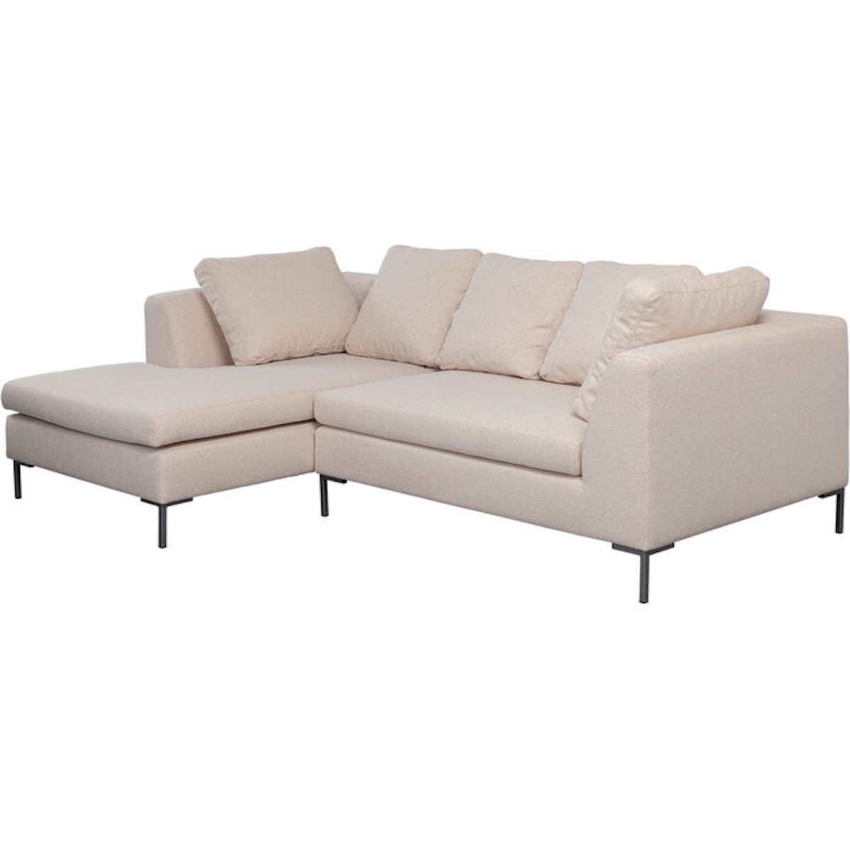 Canapé d'angle Gauche 250x167cm GIANNI Kare Design crème