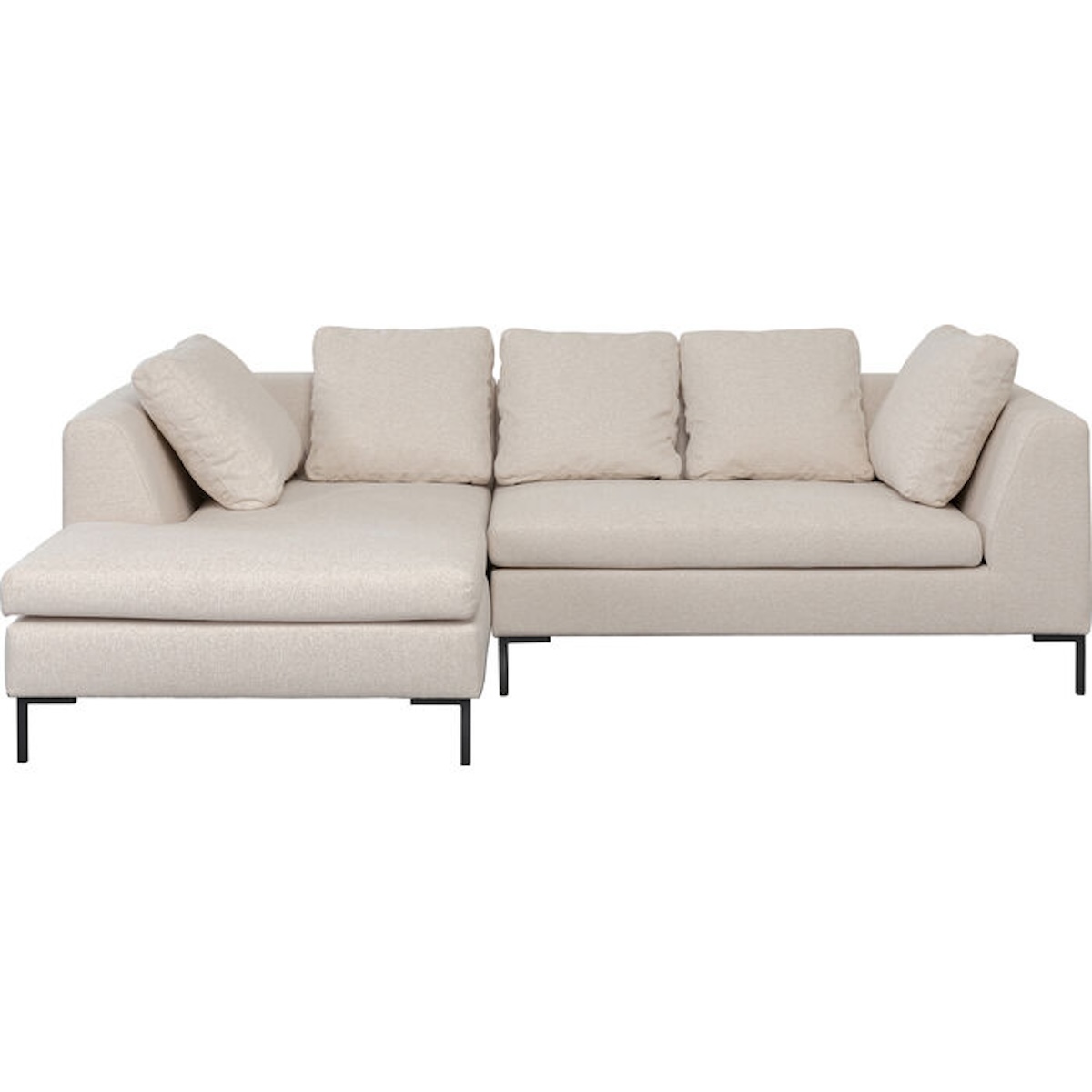 Canapé d'angle Gauche 250x167cm GIANNI Kare Design crème