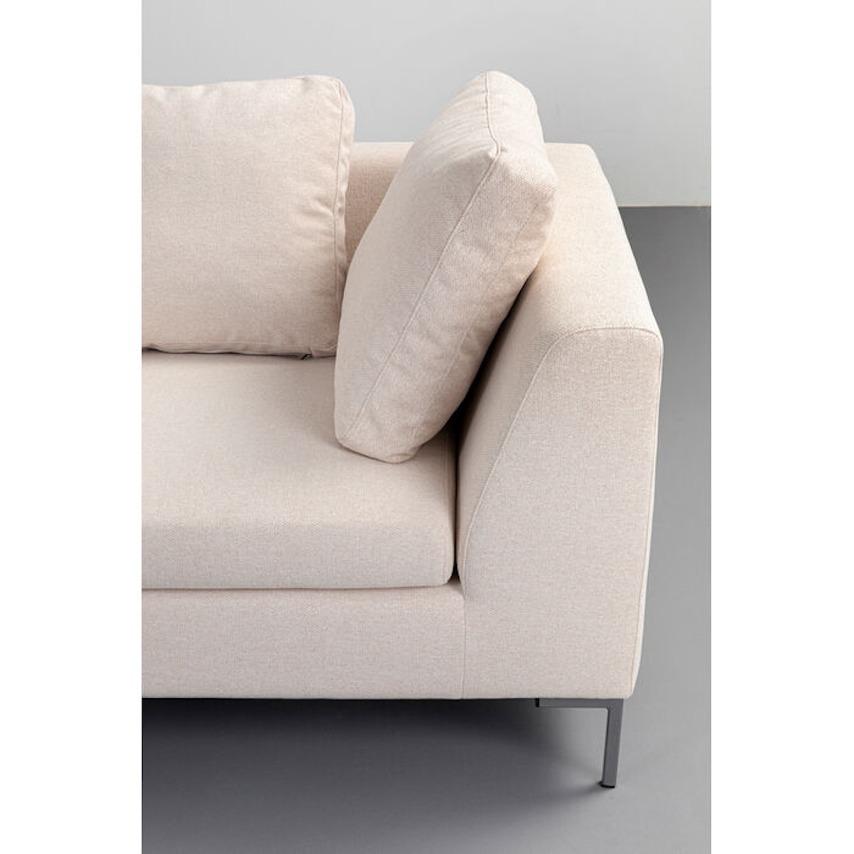 Canapé d'angle Gauche 250x167cm GIANNI Kare Design crème