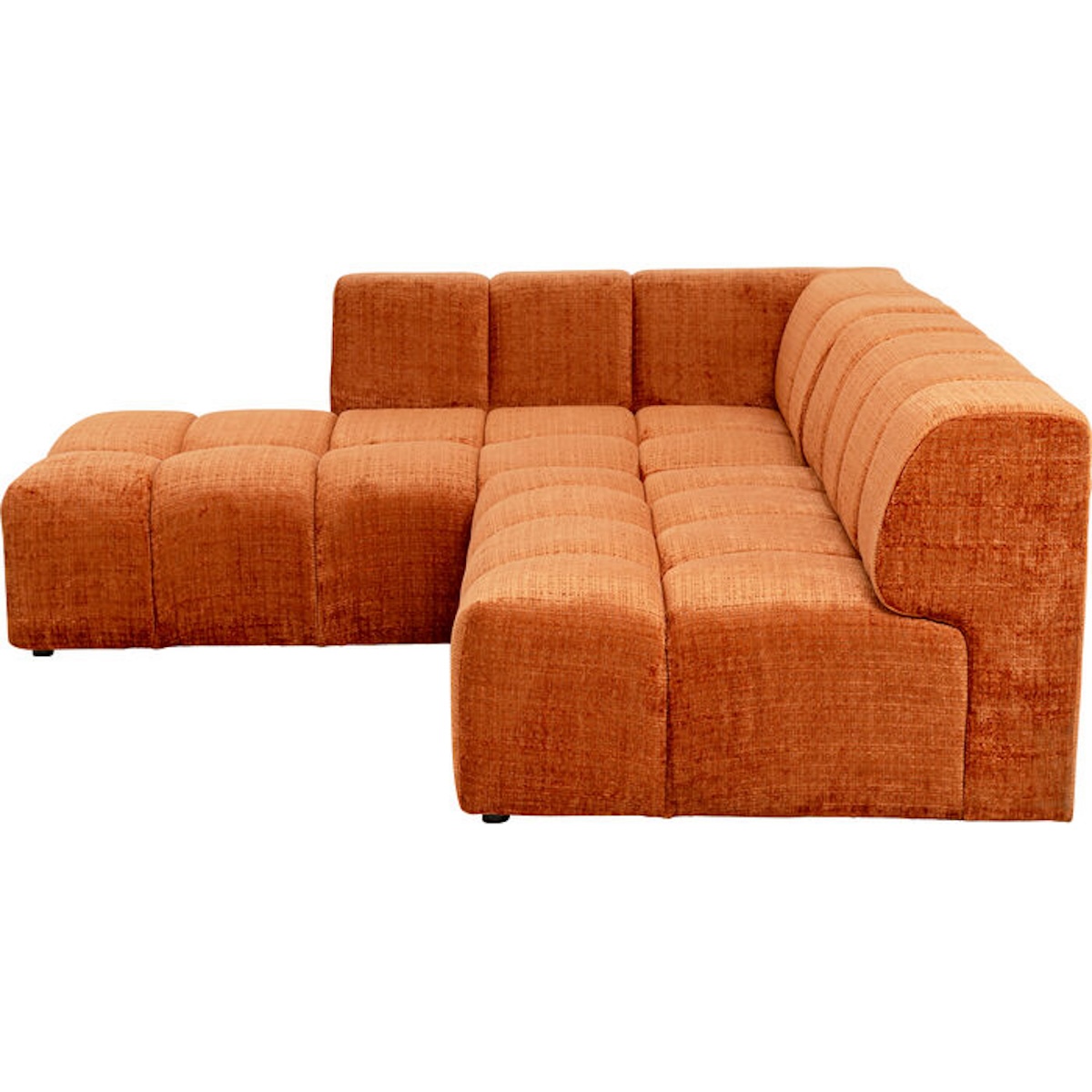 Canapé d'angle gauche 265cm BELAMI Kare Design rouille