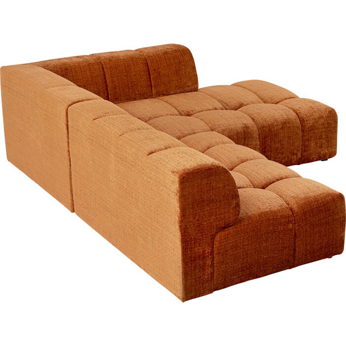 Canapé d'angle gauche 265cm BELAMI Kare Design rouille