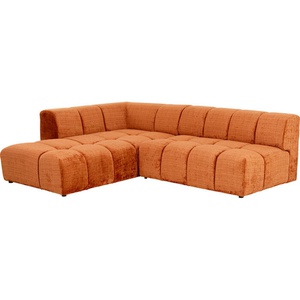Canapé d'angle gauche 265cm BELAMI Kare Design rouille