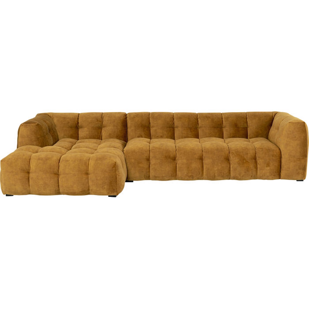 Canapé d'angle gauche 320cm SALAMANCA Kare Design brun doré