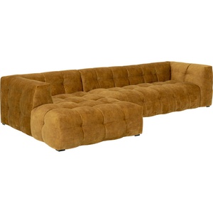 Canapé d'angle gauche 320cm SALAMANCA Kare Design brun doré