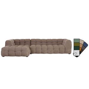 Canapé d'angle gauche 320cm SALAMANCA Kare Design marron clair