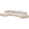 Canapé d'angle gauche BOW Kare Design creme