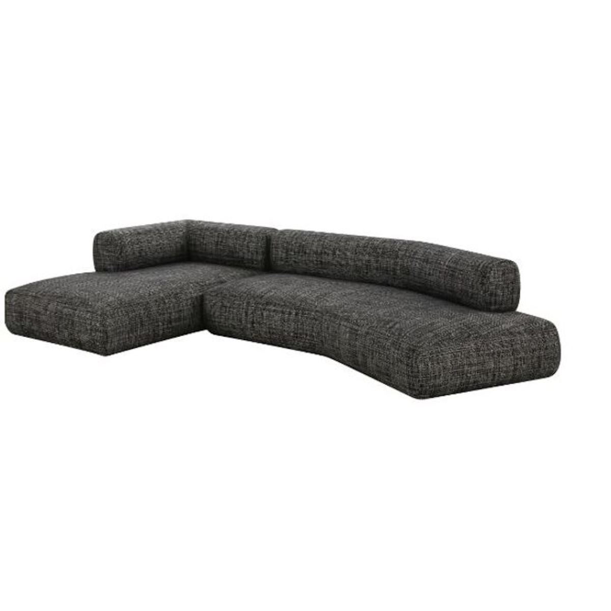 Canapé d'angle gauche BOW Kare Design Gris