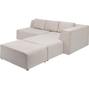 Canapé d'angle Infinity crème Kare Design ottomane droite