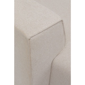 Canapé d'angle Infinity Ottomane crème gauche Kare Design