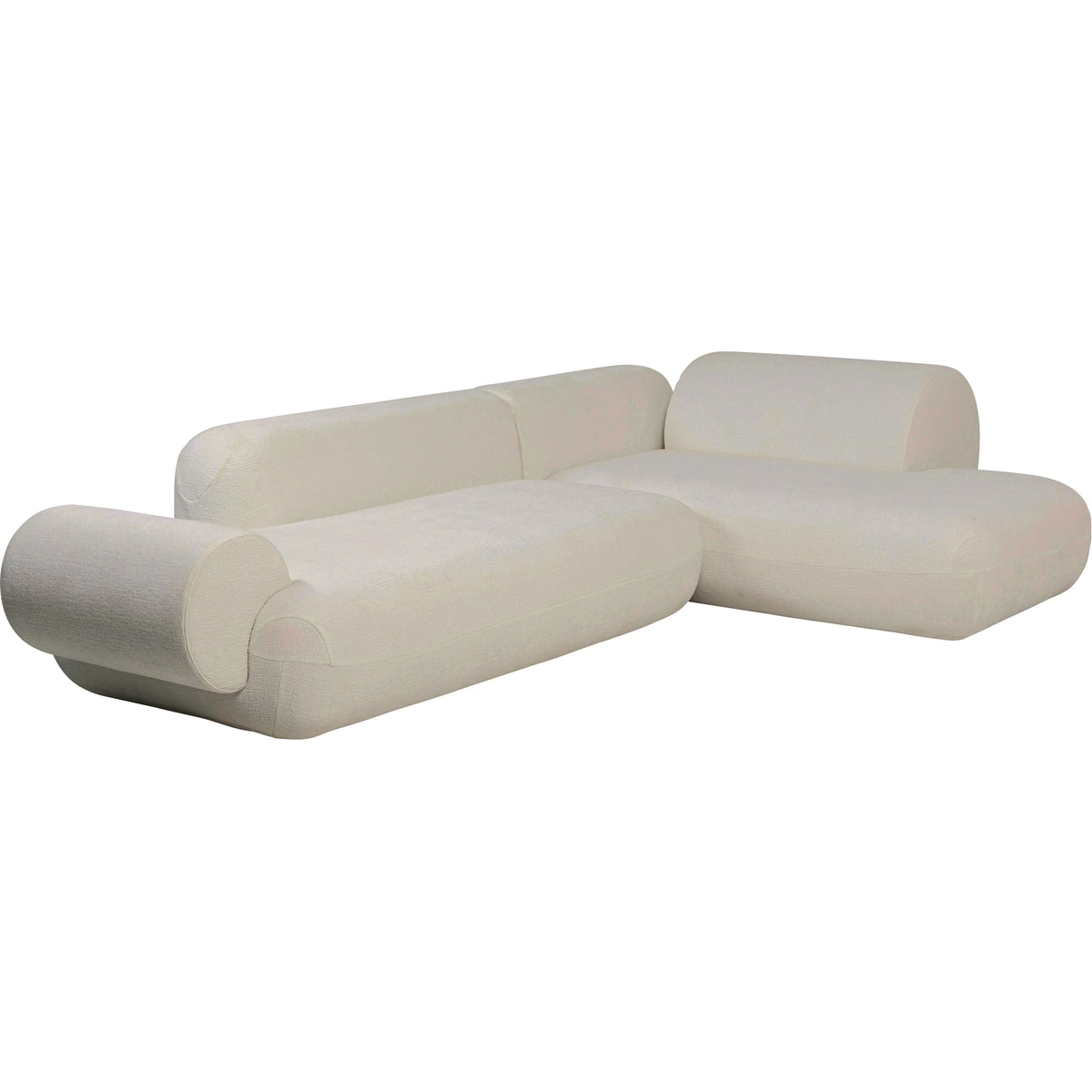 Canapé d'angle Soft Edge droite crème Kare Design | Abitare Living