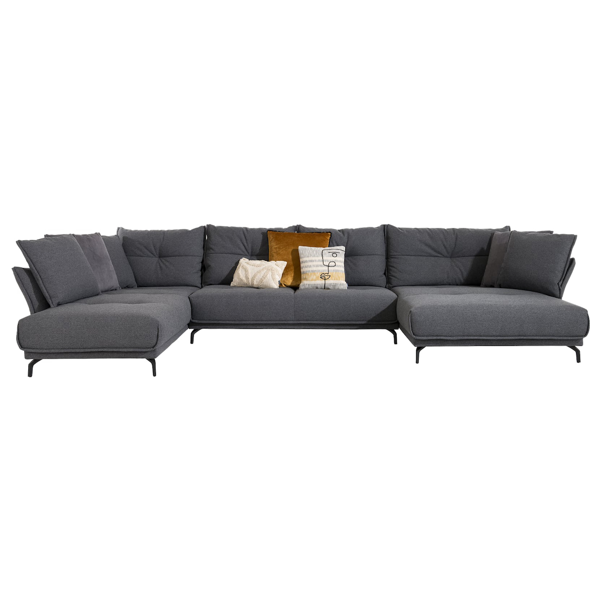 Canapé d'angle XL ALBI Henders & Hazel Ponti-Anthracite