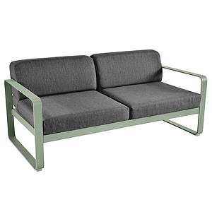 Canapé de jardin 2 places BELLEVIE Fermob cactus-gris graphite