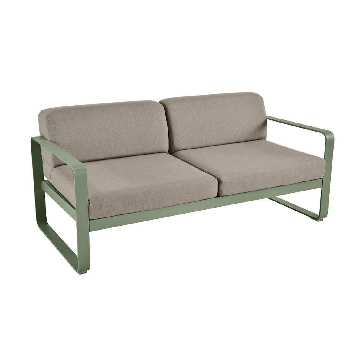 Canapé de jardin 2 places BELLEVIE Fermob cactus-taupe grisé