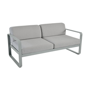 Canapé de jardin 2 places BELLEVIE Fermob gris lapilli-gris flanelle 