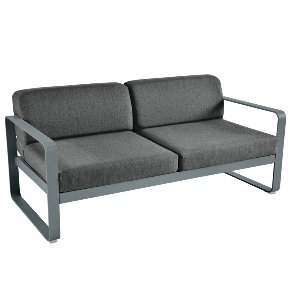 Canapé de jardin 2 places BELLEVIE Fermob Gris Orage-gris graphite