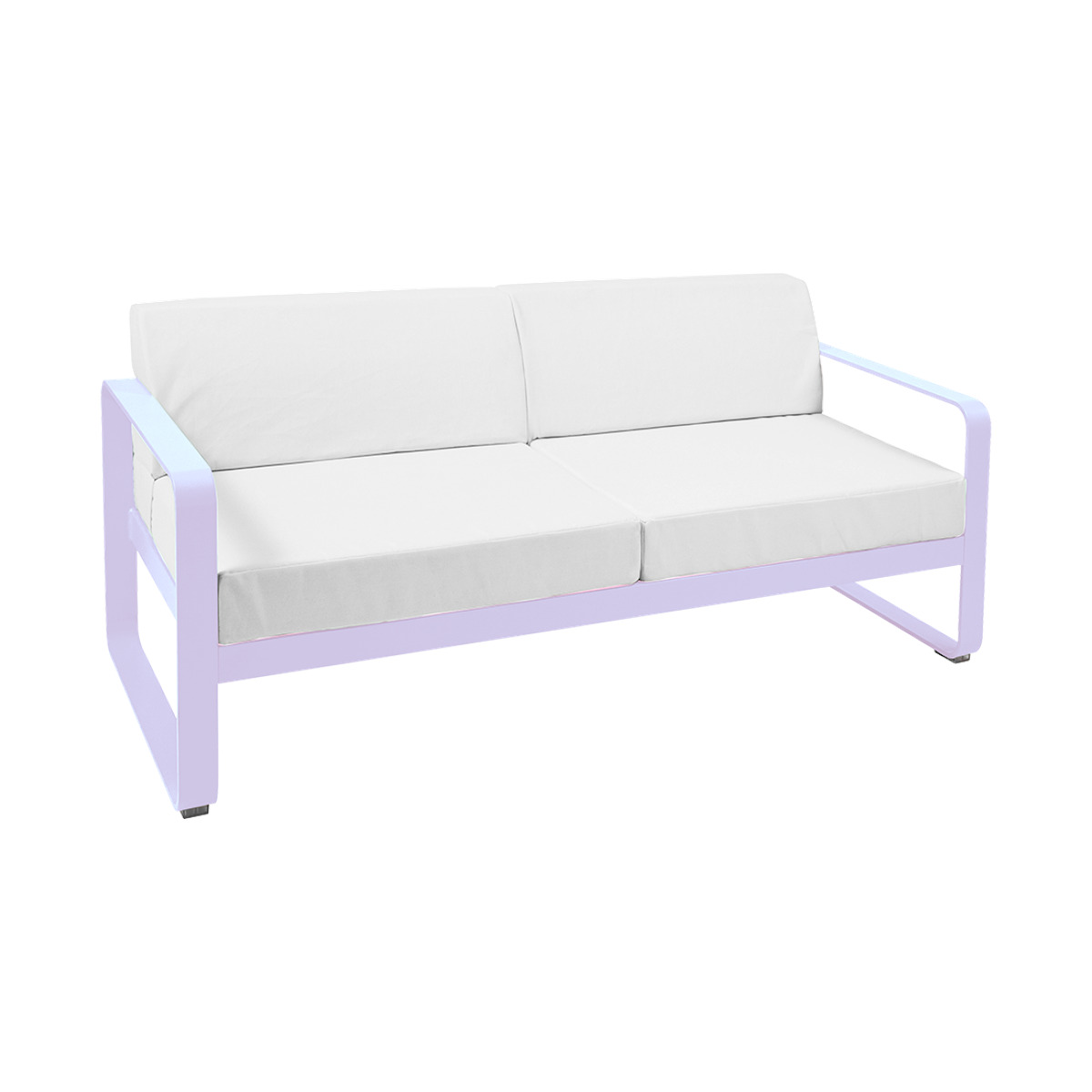 Canapé de jardin 2 places BELLEVIE Fermob guimauve-blanc grisé 