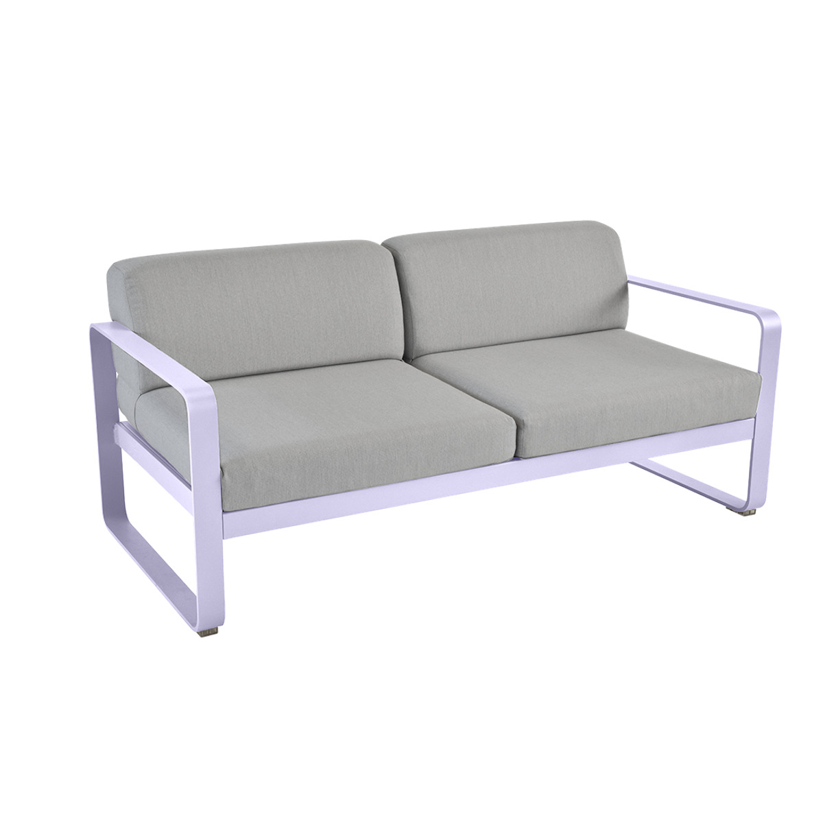 Canapé de jardin 2 places BELLEVIE Fermob guimauve-gris flanelle