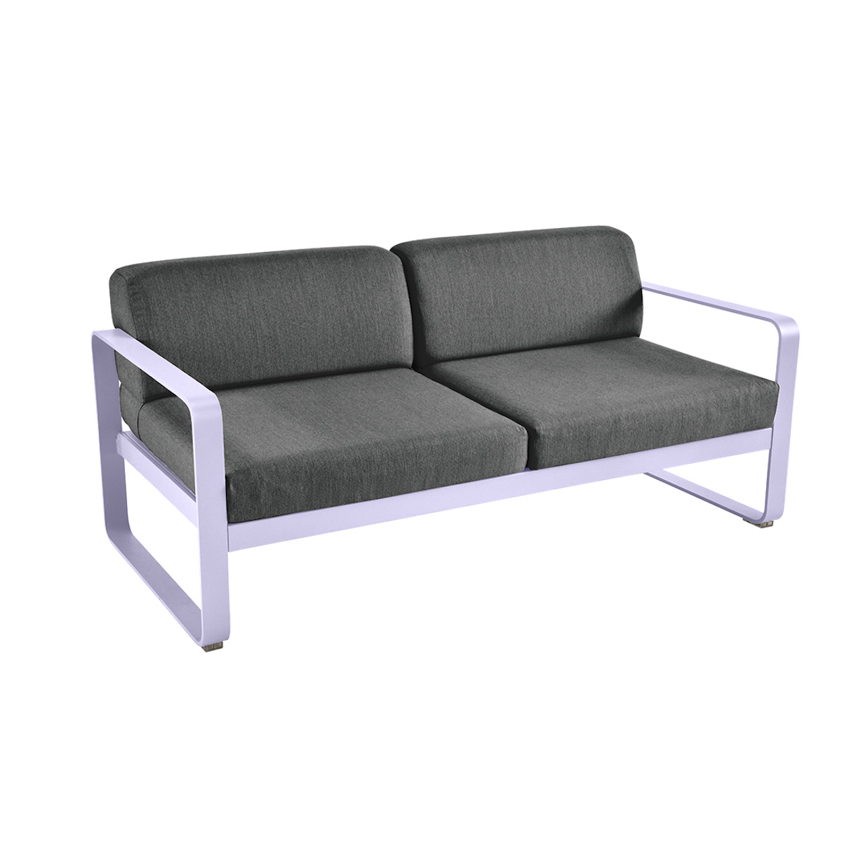 Canapé de jardin 2 places BELLEVIE Fermob guimauve-gris graphite