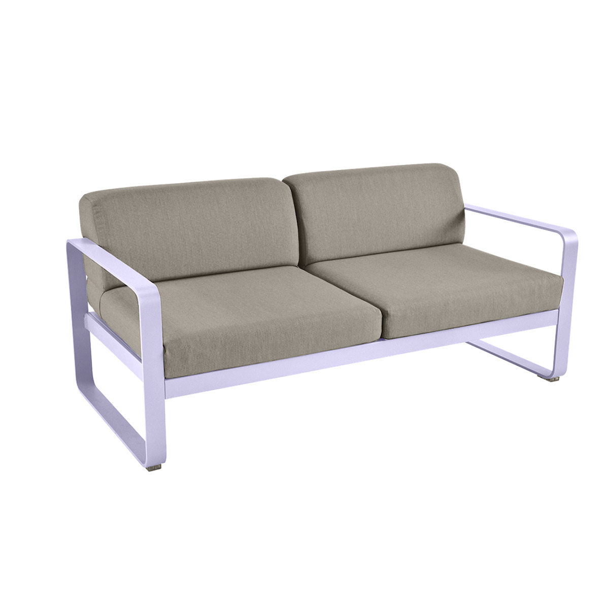 Canapé de jardin 2 places BELLEVIE Fermob guimauve-taupe grisé 