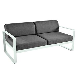 Canapé de jardin 2 places BELLEVIE Fermob menthe glaciale-gris graphite