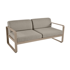 Canapé de jardin 2 places BELLEVIE Fermob muscade-taupe grisé 