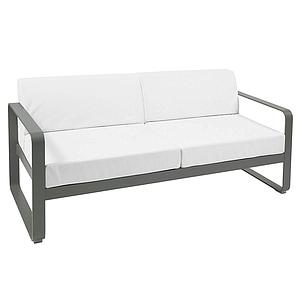 Canapé de jardin 2 places BELLEVIE Fermob romarin-blanc grisé