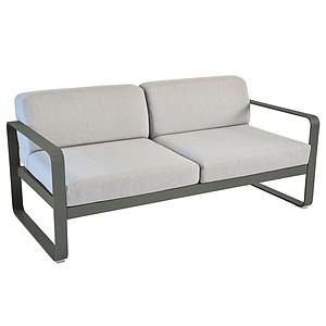 Canapé de jardin 2 places BELLEVIE Fermob romarin-gris flanelle