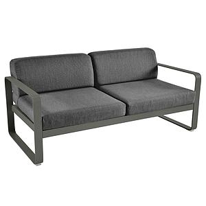 Canapé de jardin 2 places BELLEVIE Fermob romarin-gris graphite