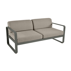 Canapé de jardin 2 places BELLEVIE Fermob romarin-taupe grisé