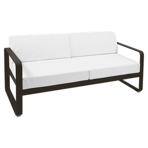 Canapé de jardin 2 places BELLEVIE Fermob tonka-blanc grisé