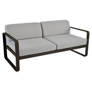 Canapé de jardin 2 places BELLEVIE Fermob tonka-gris flanelle