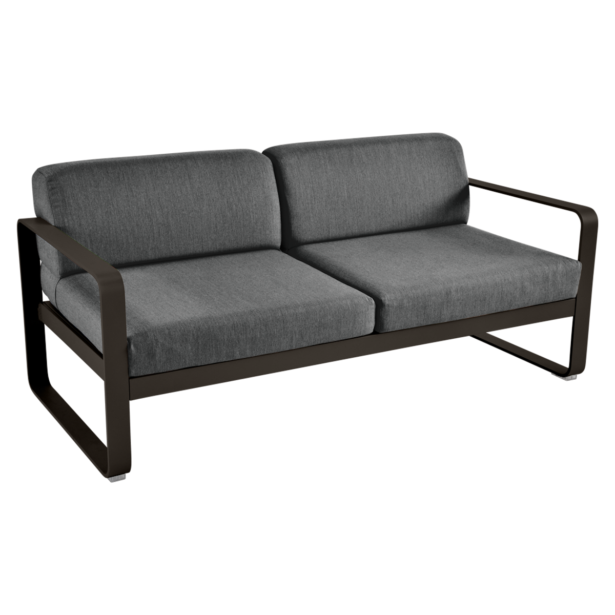 Canapé de jardin 2 places BELLEVIE Fermob tonka-gris graphite