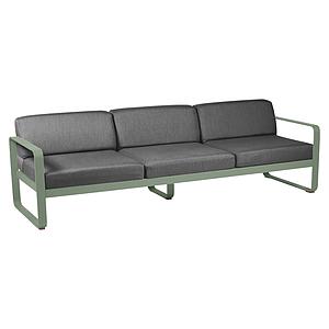 Canapé de jardin 3 places BELLEVIE Fermob cactus-gris graphite