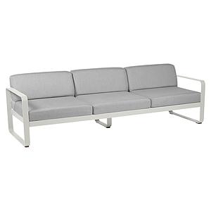 Canapé de jardin 3 places BELLEVIE Fermob gris argile-gris flanelle