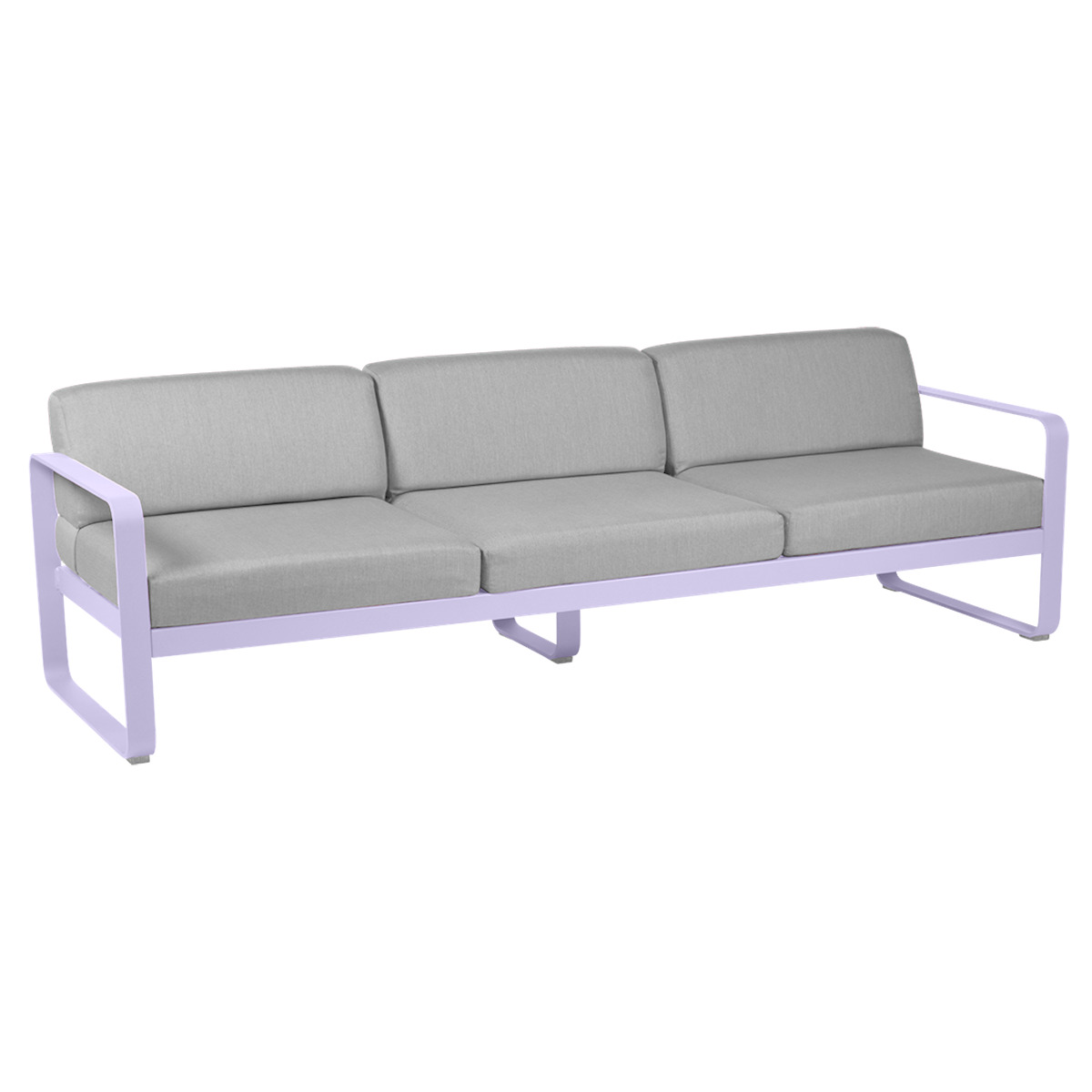 Canapé de jardin 3 places BELLEVIE Fermob guimauve-gris flanelle