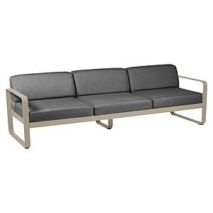 Canapé de jardin 3 places BELLEVIE Fermob muscade-gris graphite