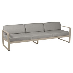 Canapé de jardin 3 places BELLEVIE Fermob muscade-taupe grisé 