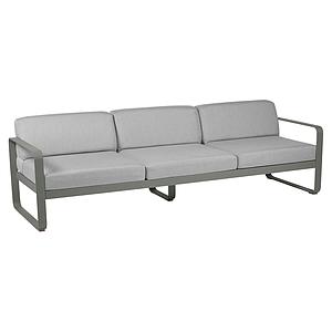 Canapé de jardin 3 places BELLEVIE Fermob romarin-gris flanelle