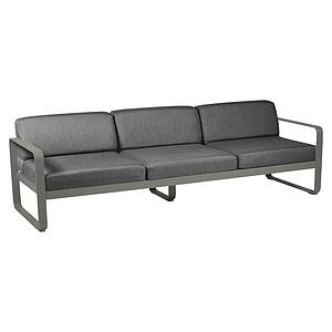 Canapé de jardin 3 places BELLEVIE Fermob romarin-gris graphite