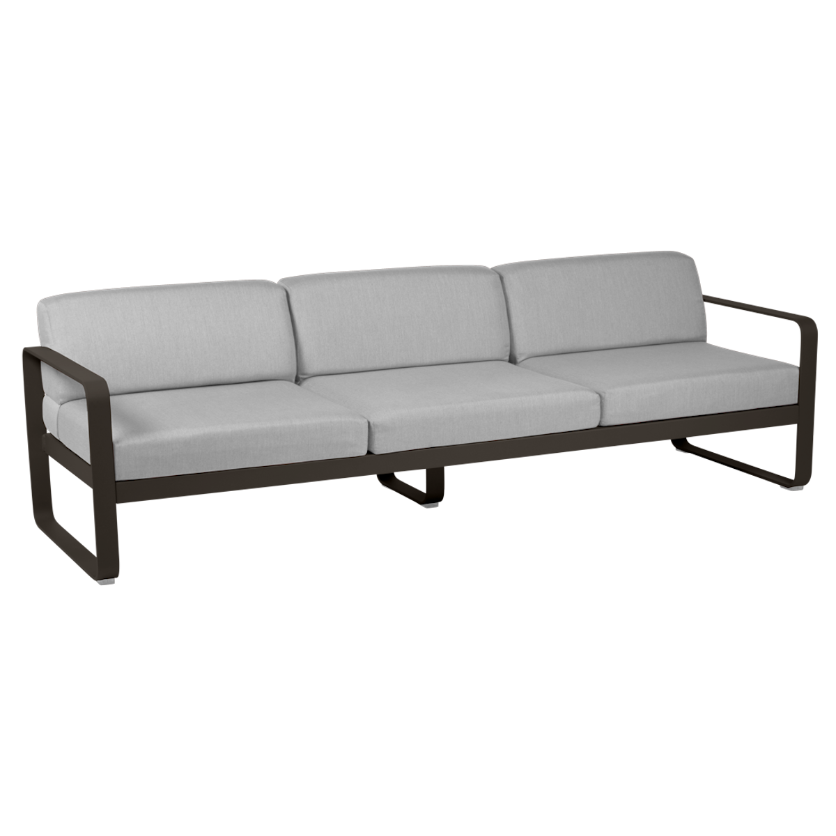 Canapé de jardin 3 places BELLEVIE Fermob tonka-gris flanelle