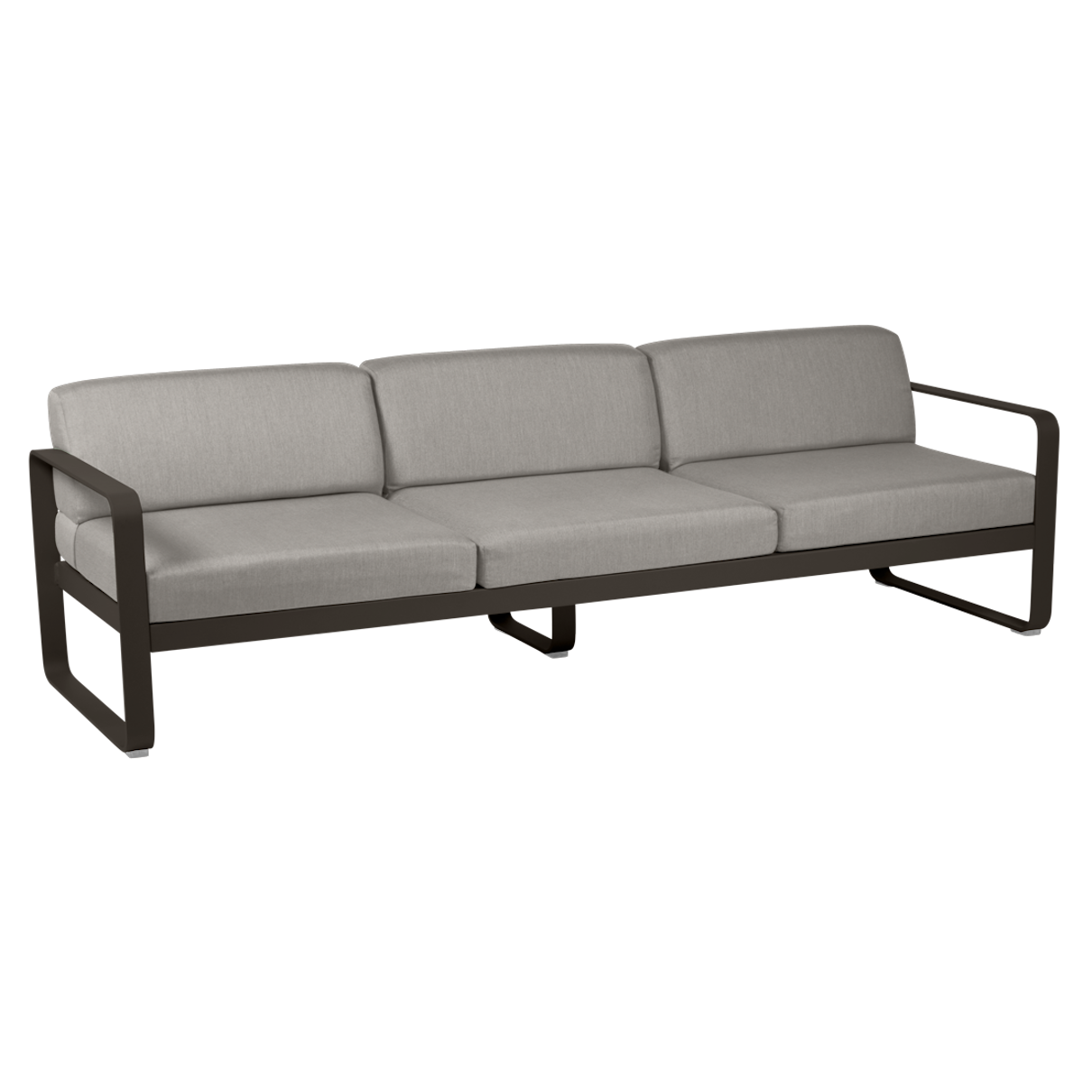 Canapé de jardin 3 places BELLEVIE Fermob tonka-taupe grisé