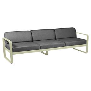 Canapé de jardin 3 places BELLEVIE Fermob vert tilleul-gris graphite