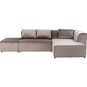 Canapé droite INFINITY Kare Design Velvet Taupe
