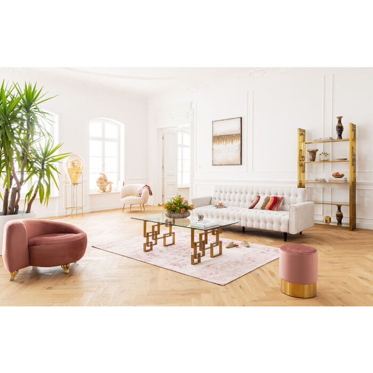 Canapé lit 219cm MILCHBAR Kare Design beige